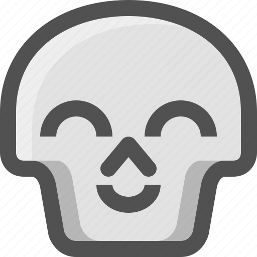Avatar, death, emoji, face, glad, skull, smiley icon - Download on Iconfinder