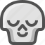 avatar, chill, death, emoji, face, relax, satisfied, skull, smiley 