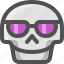 avatar, bad, death, emoji, face, glasses, skull, smiley, sunglasses, vacations 
