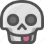 avatar, death, emoji, face, funny, skull, smiley, tongue 