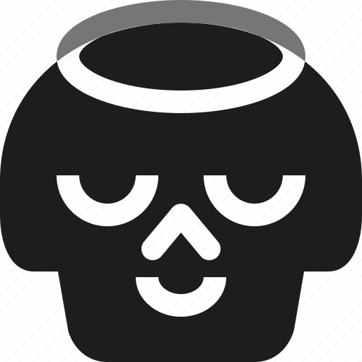 Angel, avatar, death, emoji, face, skull icon - Download on Iconfinder