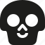 avatar, death, emoji, face, happy, skull 