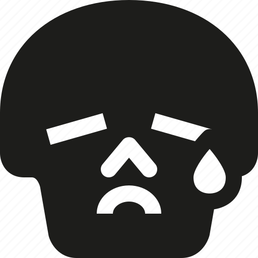 Avatar, death, emoji, face, skull, tear icon - Download on Iconfinder
