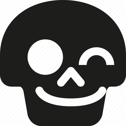Avatar, death, emoji, face, skull, wink icon - Download on Iconfinder