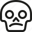 avatar, confused, death, emoji, face, skull, smiley 