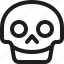 avatar, death, emoji, face, happy, skull, smiley 