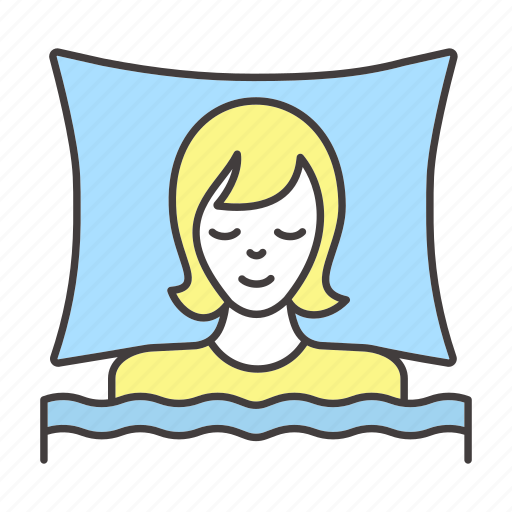 Bed, bedroom, bedtime, night, nighttime, sleep, woman icon - Download on Iconfinder