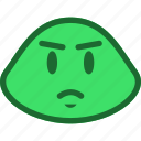 angry, emoticon, slime