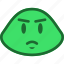 angry, emoticon, slime 