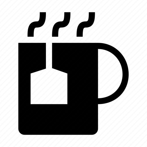 Hot, mug, steam, tea, teabag icon - Download on Iconfinder