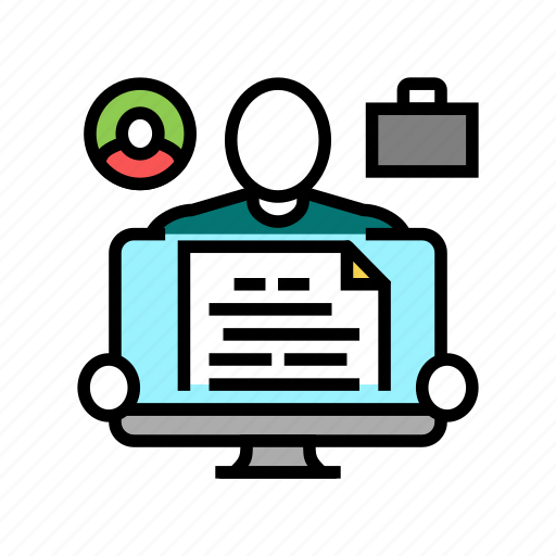 Resume, writer, small, business, worker, occupation icon - Download on Iconfinder