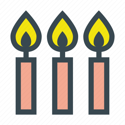 Candle, candlelight, candles, celebration, decoration, flame, holiday icon - Download on Iconfinder