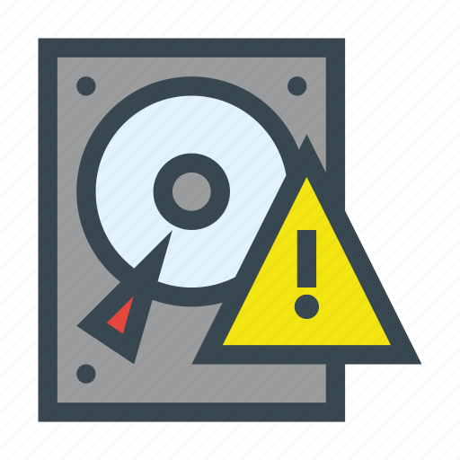 Alert, backup, computer, damage, data, drive, error icon - Download on Iconfinder