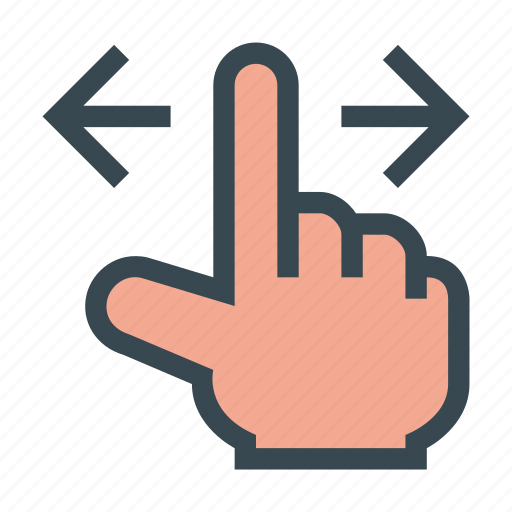 Finger, gesture, hand, left, right, slide, touch icon - Download on Iconfinder
