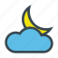cloud, moon, nature, night, weather 