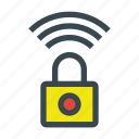 lock, signal, unlock, wifi, wireless 