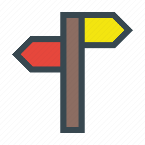 Address, arrows, direction, pole, signal icon - Download on Iconfinder