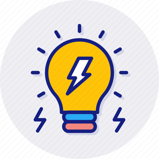 Electricity, lightbulb, bright, creative, energy, idea, light icon - Download on Iconfinder