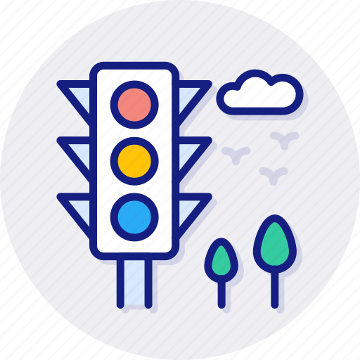 Traffic, light, navigation, semaphore, stoplight, transport, sign icon - Download on Iconfinder