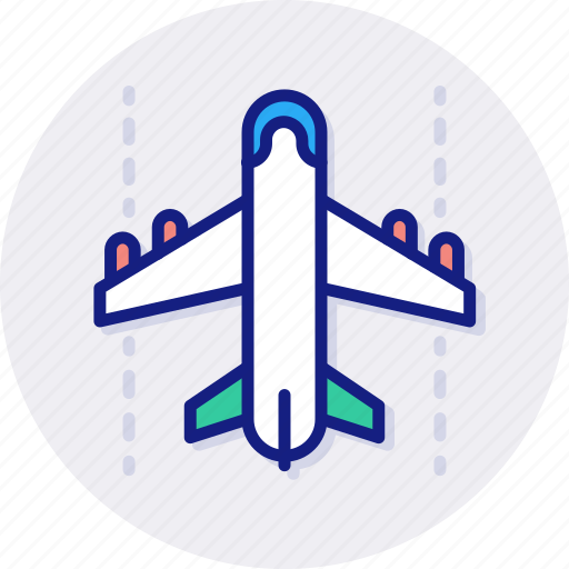 Airplane, logistics, plane, airport, travel, takeoff, flight icon - Download on Iconfinder
