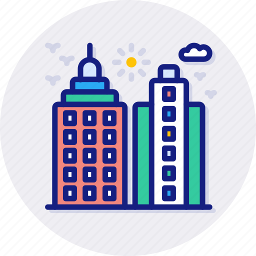 Skyscraper, office, skyline, city, cityscape, landmark, building icon - Download on Iconfinder