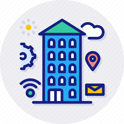 Smart, city, buildings, business, offices, center icon - Download on Iconfinder