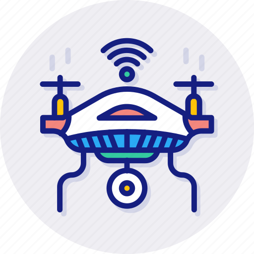 Uav, aviation, drone, quadcopter, aerial, unmanned, vehicle icon - Download on Iconfinder