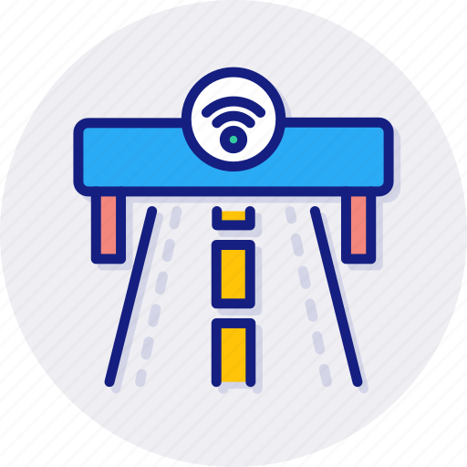 Smart, highway, road, technology, traffic, vehicle icon - Download on Iconfinder