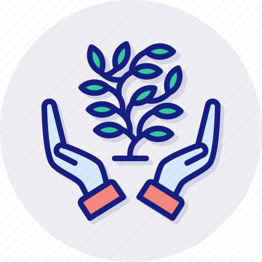 Environmental, protection, care, hand, save, ecology, plants icon - Download on Iconfinder