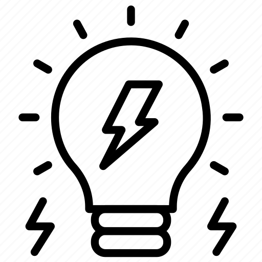 Electricity, lightbulb, bright, creative, energy, idea, light icon - Download on Iconfinder