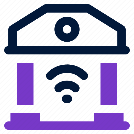 Bank, banking, building, wireless, finance icon - Download on Iconfinder