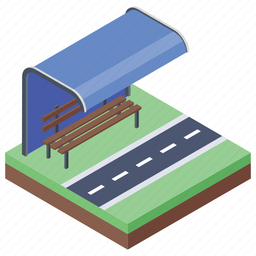 Bus stand, bus station, bus stop, shelter, stopping place, terminal icon - Download on Iconfinder