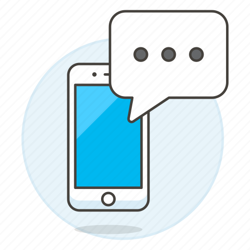 Chat, message, mobile, phone, smartphone, text, texting icon - Download on Iconfinder