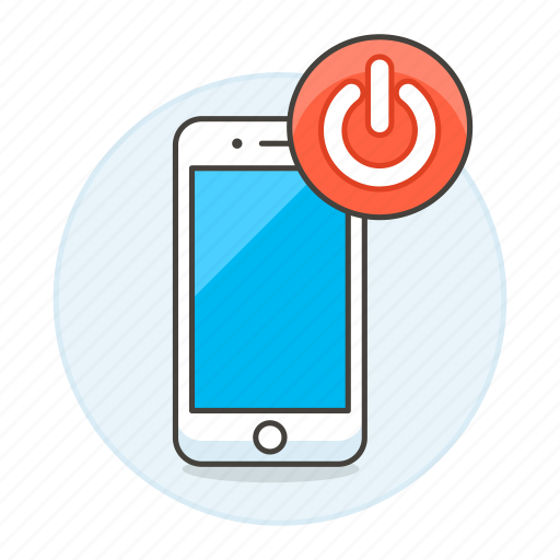 Phone, mobile, button, smartphone, power off icon - Download on Iconfinder