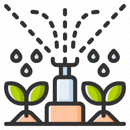 Sprinkler, watering, gardening, water, plant icon - Download on Iconfinder