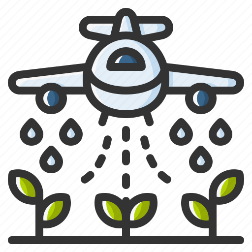 Watering, water, plant, gardening, agriculture, plane icon - Download on Iconfinder
