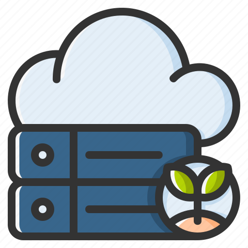 Cloud storage, cloud hosting, server, database icon - Download on Iconfinder