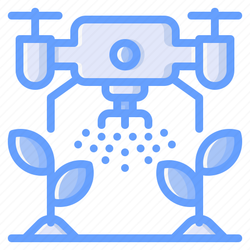 Drone, technology, device, plant, watering icon - Download on Iconfinder