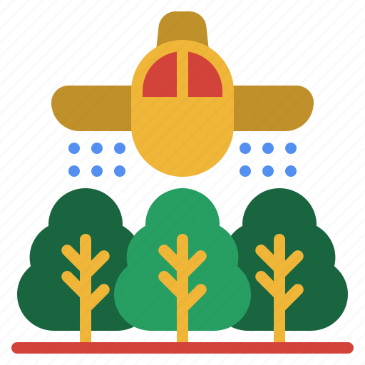 Watering, plane, industry, plant, farm, farming, agriculture icon - Download on Iconfinder