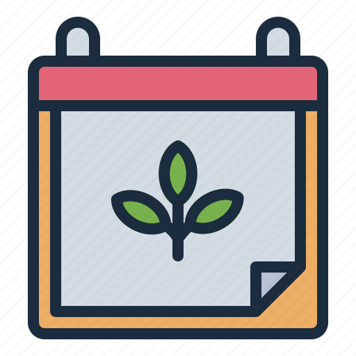 Calendar, farming, farm, agriculture, gardening, smart farm icon - Download on Iconfinder