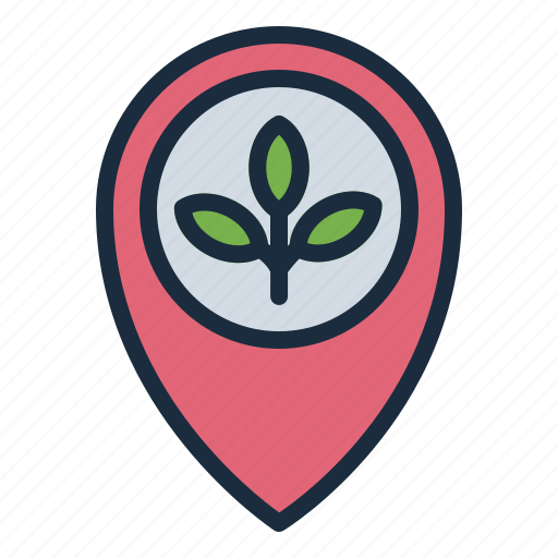 Location, farm, farming, agriculture, gardening, smart farm icon - Download on Iconfinder