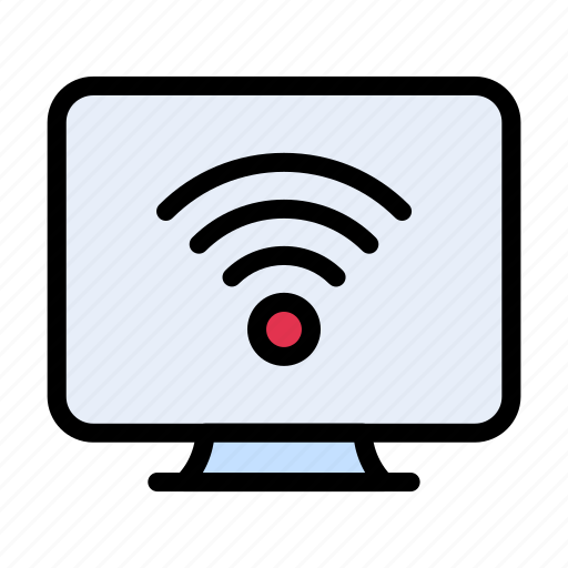 Wifi, internet, wireless, screen, technology icon - Download on Iconfinder