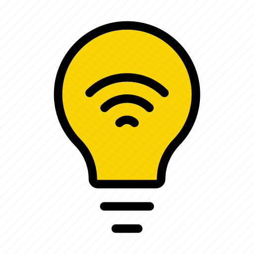 Bulb, light, wifi, smart, home icon - Download on Iconfinder