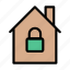 house, lock, protection, smart, home 