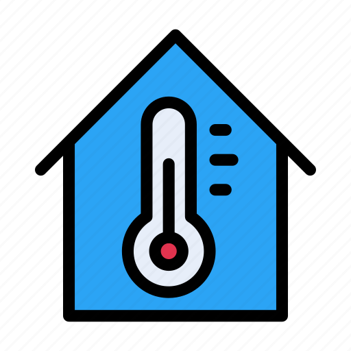 House, temperature, smart, home, building icon - Download on Iconfinder