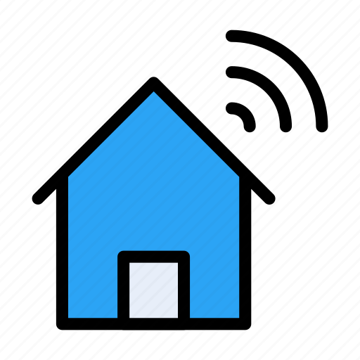 Smart, home, signal, house, technology icon - Download on Iconfinder