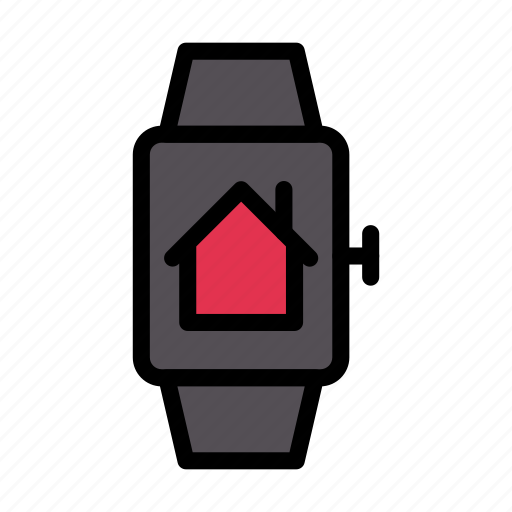 Smartwatch, smart, home, technology, house icon - Download on Iconfinder