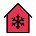 snowflake, house, smart, home, building