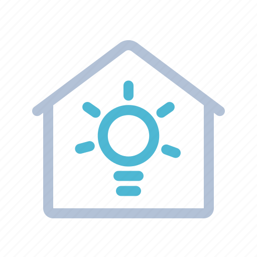 Home, house, light, light bulb, lighting, smart home, technology icon - Download on Iconfinder