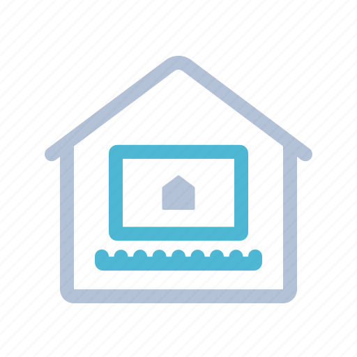 Computer, home, house, notebook, smart home, technology icon - Download on Iconfinder